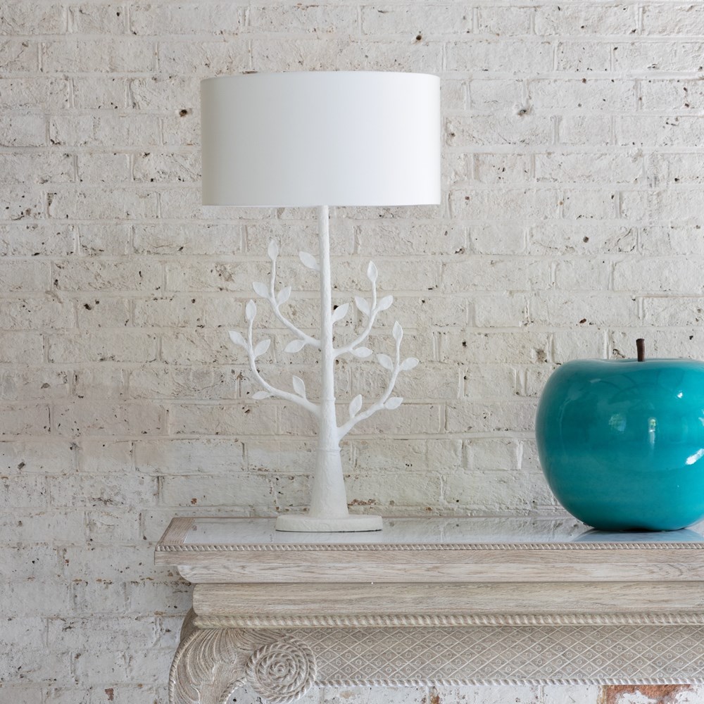 Millana Tree Table Lamp by William Yeoward in Chalk White